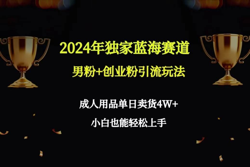 （9112期）2024年独家蓝海赛道男粉+创业粉引流玩法，成人用品单日卖货4W+保姆教程-悟空知识星球
