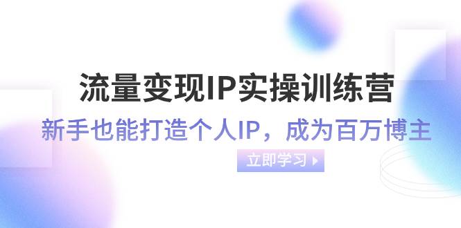 （8134期）流量变现-IP实操训练营：新手也能打造个人IP，成为百万 博主（46节课）-悟空知识星球