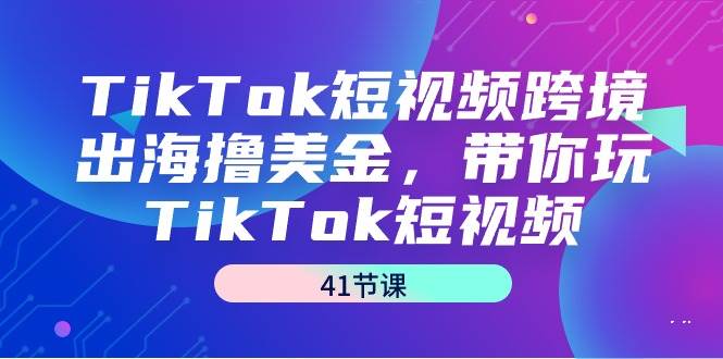 （9155期）TikTok短视频跨境出海撸美金，带你玩TikTok短视频（41节课）-悟空知识星球