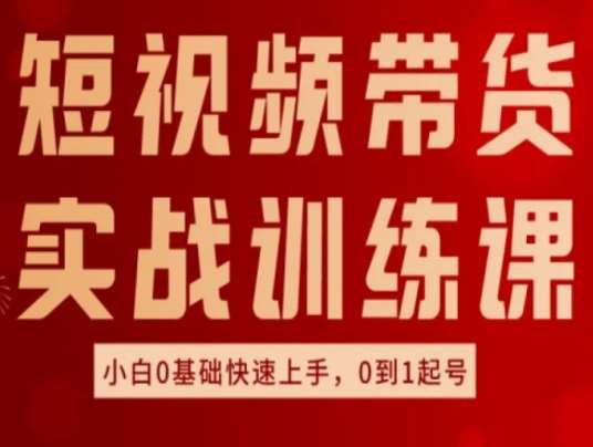 短视频带货实战训练课，好物分享实操，小白0基础快速上手，0到1起号-悟空知识星球