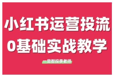 小红书运营投流，小红书广告投放从0到1的实战课，学完即可开始投放-悟空知识星球