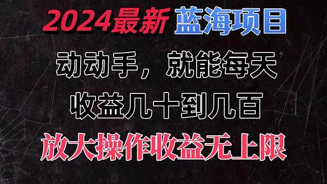 （11470期）有手就行的2024全新蓝海项目，每天1小时收益几十到几百，可放大操作收…-悟空知识星球
