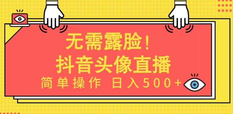 无需露脸，Ai头像直播项目，简单操作日入500+【揭秘】-悟空知识星球