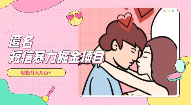 全网首发，揭秘超冷门匿名短信项目，通过信息差日入几百+【揭秘】-悟空知识星球