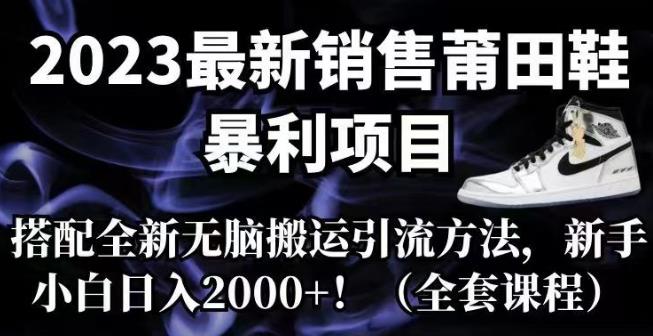2023最新销售莆田鞋暴利项目，搭配全新无脑搬运引流方法，新手小白日入2000+【揭秘】-悟空知识星球