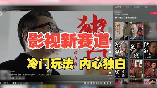 最新影视解说玩法，人物独白，30天涨粉24万+，全流程拆解【揭秘】-悟空知识星球