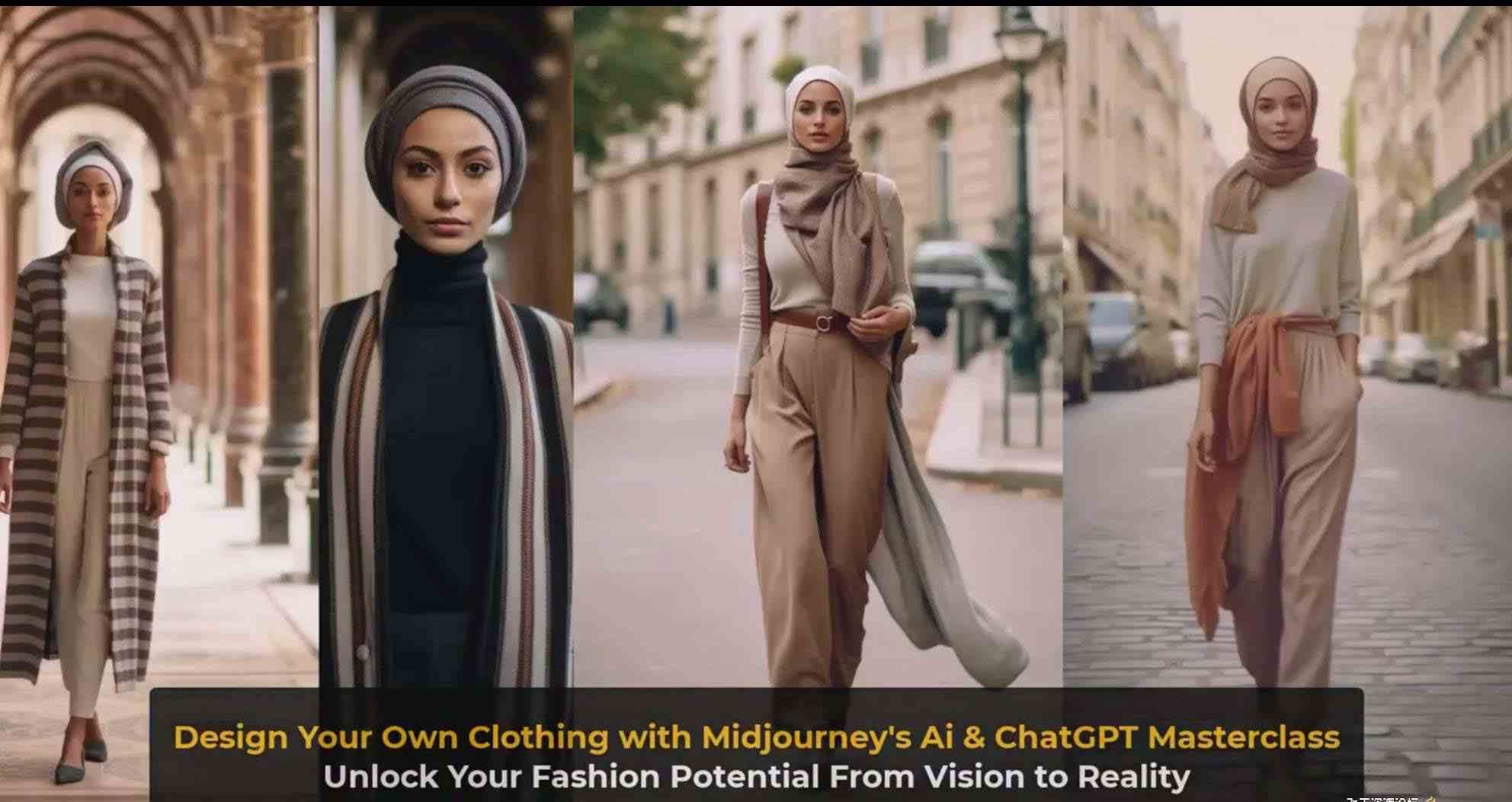 图片[12]-利用 Midjourneys Ai 人工智能设计自己的服装AI大师班-10节课-中英字幕-悟空知识星球