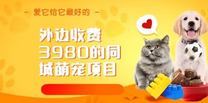 外边收费3980的同城萌宠项目，用最冷门的玩法冲击最热门的市场【揭秘】-悟空知识星球