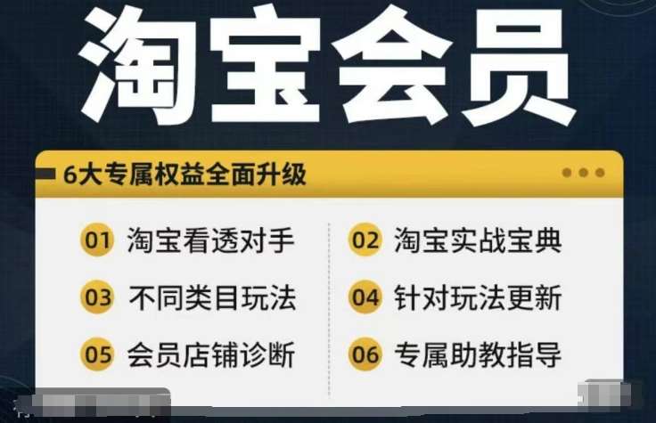 淘宝会员【淘宝所有课程，全面分析对手】，初级到高手全系实战宝典-悟空知识星球