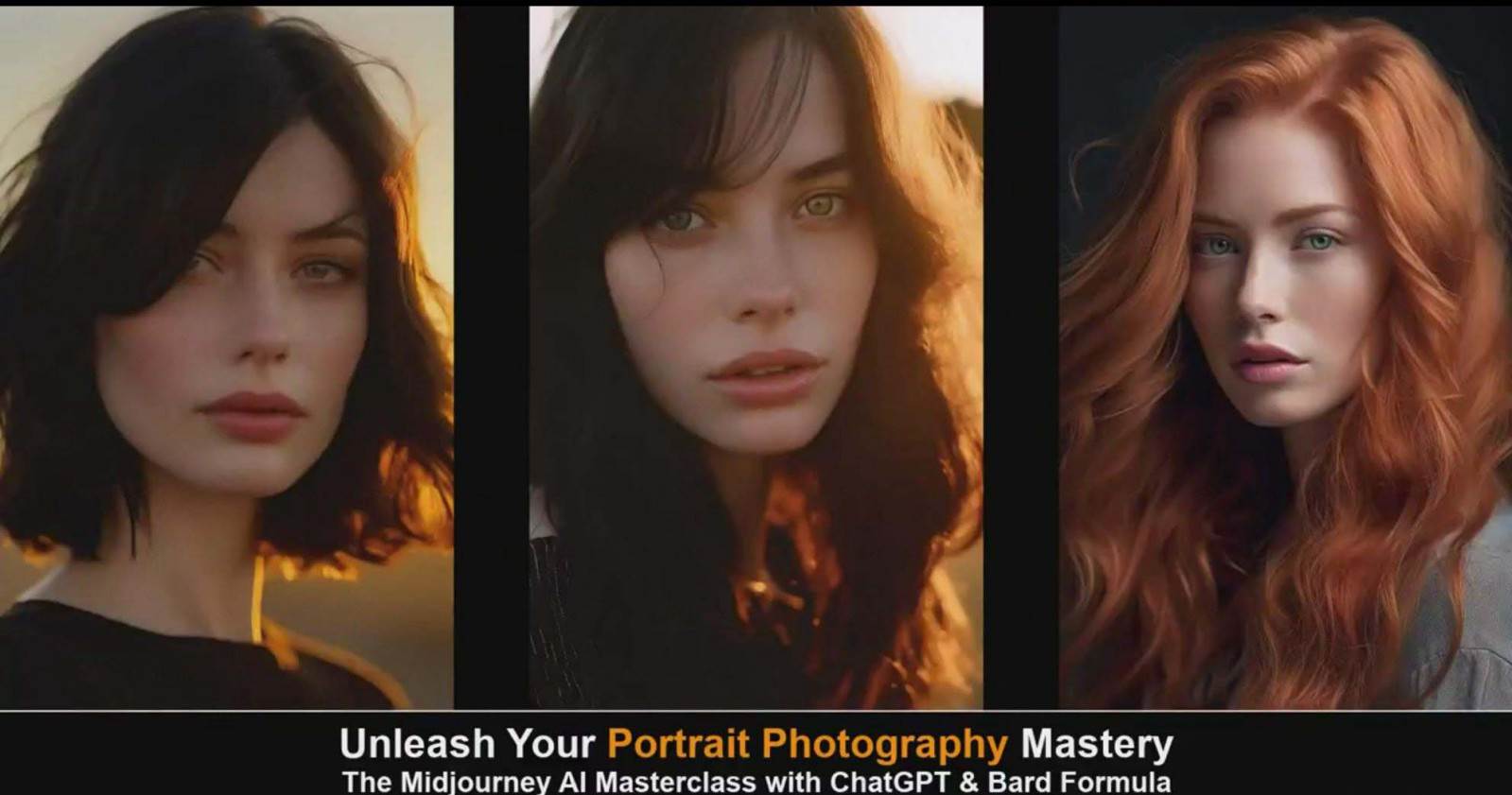 图片[4]-Midjourney v5 ChatGPT 和 Bard AI人工智能人像摄影大师班-15节-中英字幕-悟空知识星球