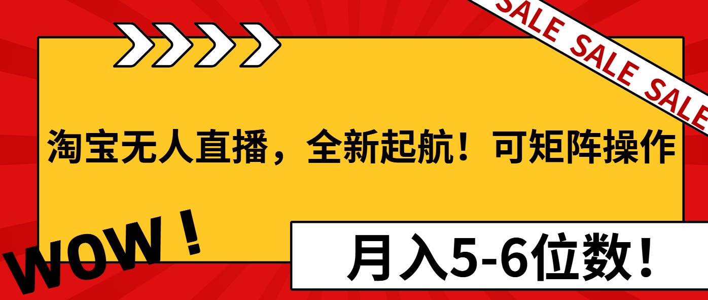 （13946期）淘宝无人直播，全新起航！可矩阵操作，月入5-6位数！-悟空知识星球