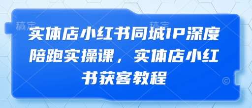 实体店小红书同城IP深度陪跑实操课，实体店小红书获客教程-悟空知识星球