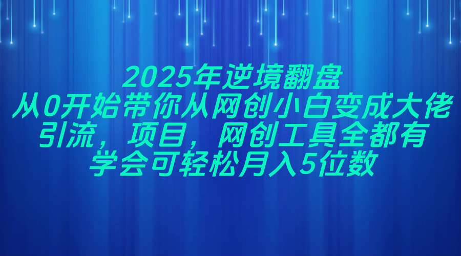 （14473期）2025年逆境翻盘，从0开始带你从网创小白变成大佬，引流，项目，网创工…-悟空知识星球