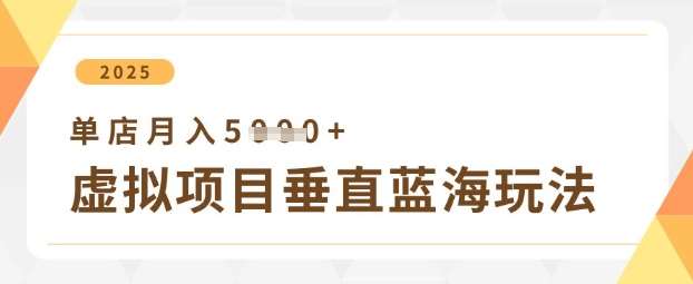 虚拟项目垂直玩法，实现单店月入5k+-悟空知识星球