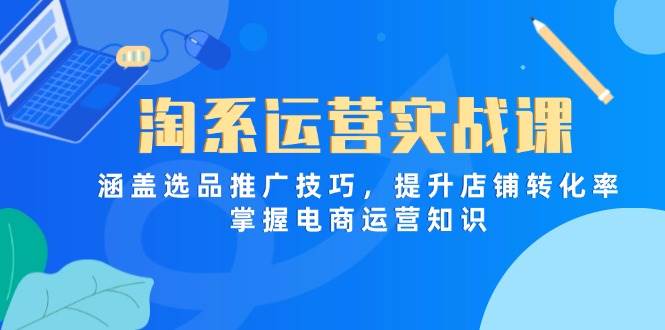 （14427期）淘系运营实战课，涵盖选品推广技巧，提升店铺转化率，掌握电商运营知识-悟空知识星球