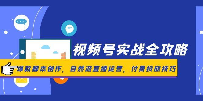 （14925期）视频号实战全攻略，爆款脚本创作，自然流直播运营，付费投放技巧-悟空知识星球