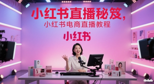 小红书直播秘笈，小红书电商直播教程-悟空知识星球