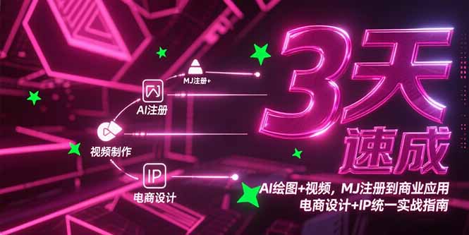 （15245期）3天速成AI绘图+视频，MJ注册到商业应用，电商设计+IP统一实战指南-悟空知识星球