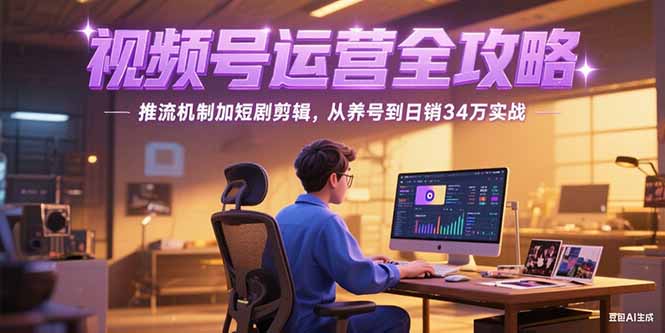 （15217期）2025视频号运营全攻略，推流机制加短剧剪辑，从养号到日销34万实战-悟空知识星球