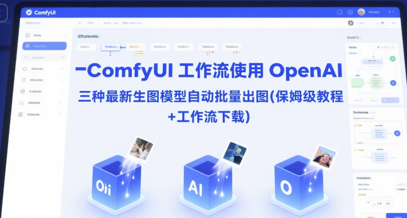 ComfyUI 工作流使用 OpenAI 三种最新生图模型自动批量出图(保姆级教程+工作流下载)-悟空知识星球