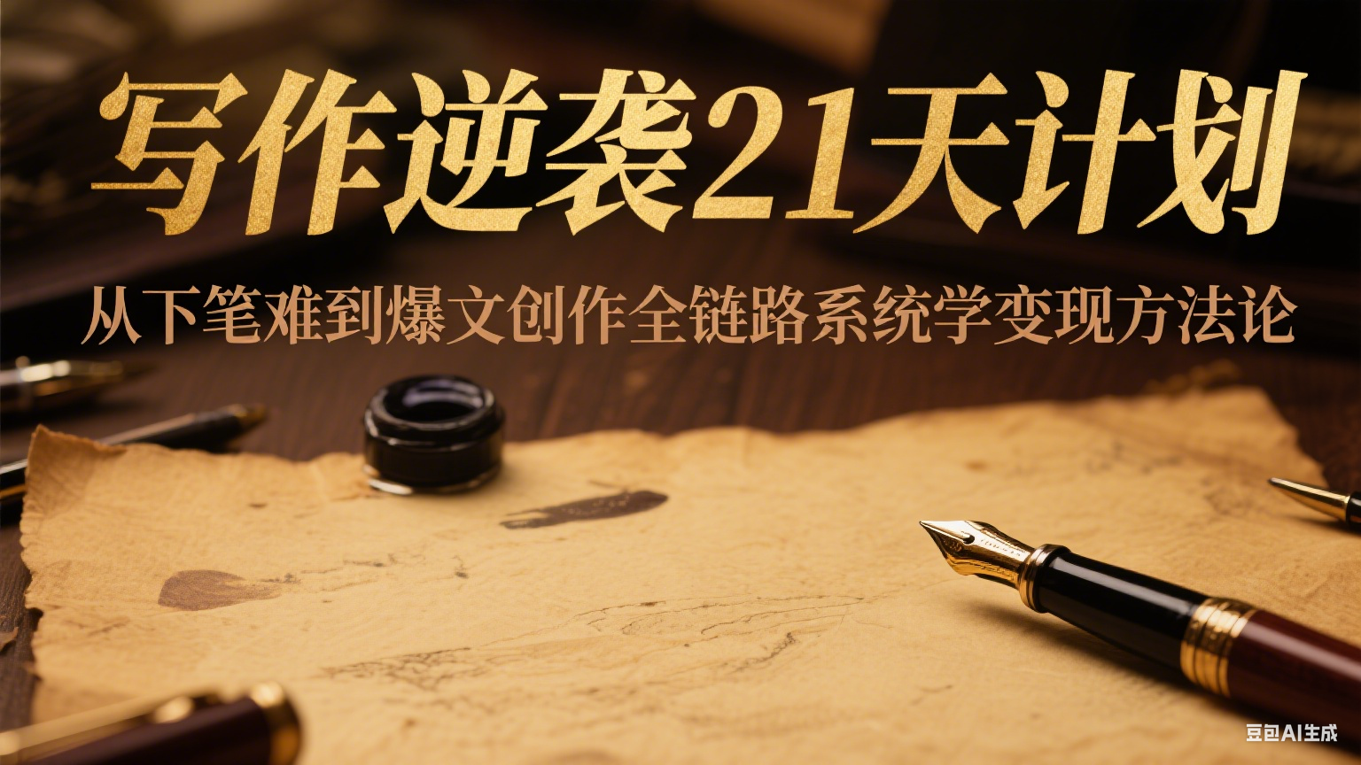写作逆袭21天计划：从下笔难到爆文创作全链路系统学变现方法论-悟空知识星球