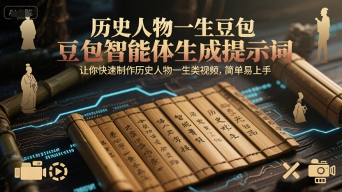 历史人物一生豆包智能体生成提示词,让你快速制作历史人物一生类视频,简单易上手-悟空知识星球