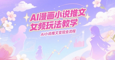 AI漫画小说推文女频玩法教学，AI小说推文变现全流程-悟空知识星球