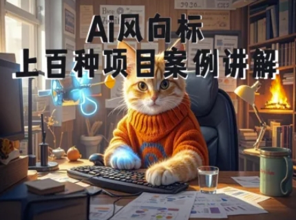 Ai风向标-附100种项目案例玩法-0基础小白到大神ai视频商业应用教学-悟空知识星球