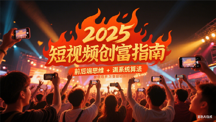 2025短视频创富指南，前后端思维 + 系统算法，教你月入过万变现路径-悟空知识星球