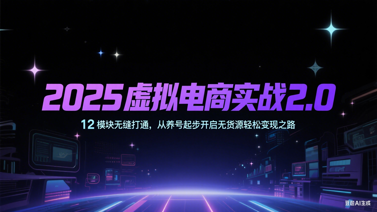 2025虚拟电商实战2.0，12模块无缝打通，从养号起步开启无货源轻松变现之路-悟空知识星球