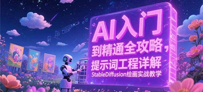 AI入门到精通全攻略，提示词工程详解，StableDiffusion绘画实战教学-悟空知识星球