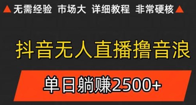 抖音无人直播6.0 简单无脑可矩阵 每天两小时轻松躺赚500+-悟空知识星球