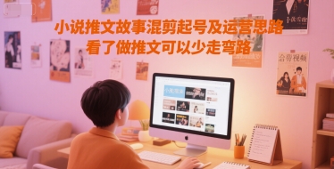 小说推文故事混剪起号及运营思路，看了做推文可以少走弯路-悟空知识星球