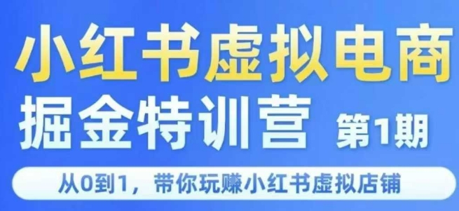 小红书虚拟电商掘金特训营第1期,从0到1,带你玩转小红书虚拟店铺-悟空知识星球