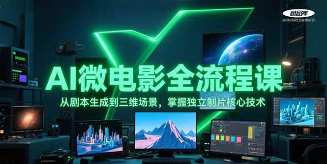 AI微电影全流程课，从剧本生成到三维场景，掌握独立制片核心技术-悟空知识星球