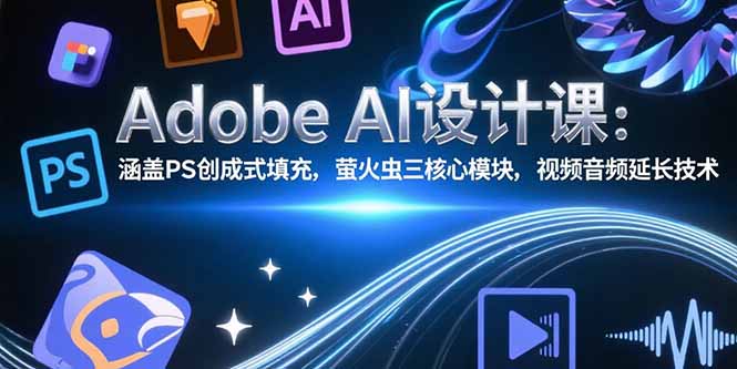 （15469期）Adobe AI设计课：涵盖PS创成式填充，萤火虫三核心模块，视频音频延长技术-悟空知识星球