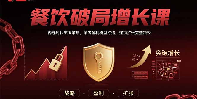 （15541期）餐饮破局增长课：内卷时代突围策略，单店盈利模型打造，连锁扩张完整路径-悟空知识星球