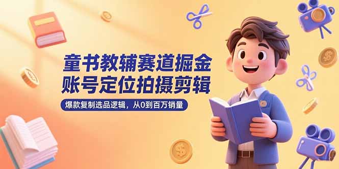 （15326期）童书教辅赛道掘金，账号定位拍摄剪辑，爆款复制选品逻辑，从0到百万销量-悟空知识星球