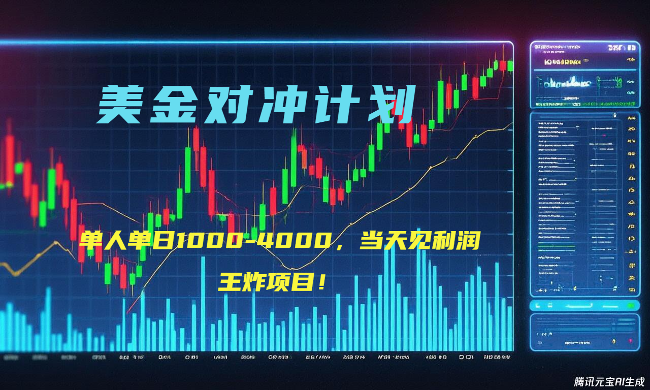 （15333期）2025年最暴力项目“美金先登计划”最新最强对冲战法，每日实际收益1K-4K-悟空知识星球