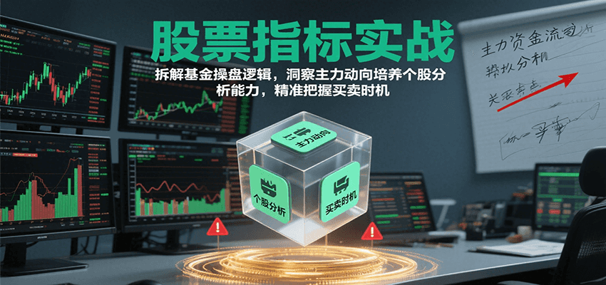 股票指标实战，拆解基金操盘逻辑，洞察主力动向培养个股分析能力，精准把握买卖时机-悟空知识星球