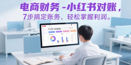 电商财务-小红书对账，7步搞定账务，轻松掌握利润-悟空知识星球