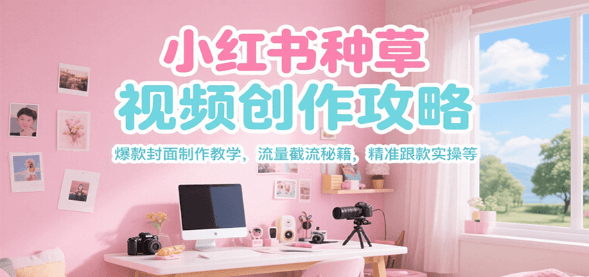 小红书种草视频创作攻略，爆款封面制作教学 ，流量截流秘籍 ，精准跟款实操等-悟空知识星球