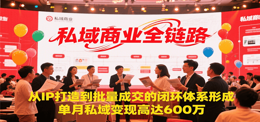 私域商业全链路，从IP打造到批量成交的闭环体系形成，单月私域变现600万-悟空知识星球