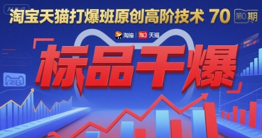 淘宝天猫打爆班原创高阶技术第70期：标品干爆-悟空知识星球