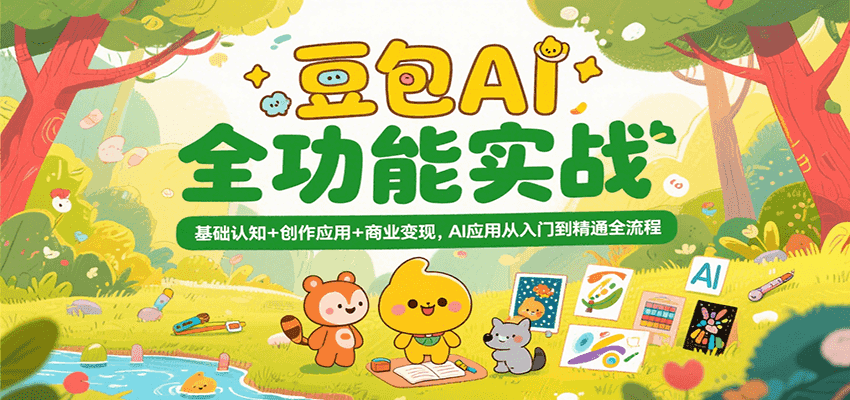 豆包AI全功能实战，基础认知+创作应用+商业变现，AI应用从入门到精通全流程-悟空知识星球