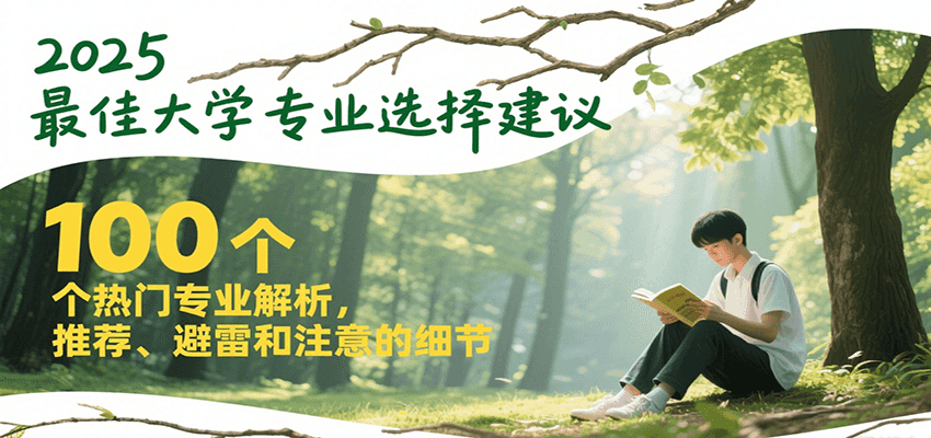 2025最佳大学专业选择建议，100个热门专业解析，推荐、避雷和注意的细节-悟空知识星球