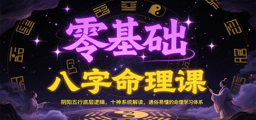 零基础八字命理课：阴阳五行底层逻辑，十神系统解读，通俗易懂的命理学习体系-悟空知识星球