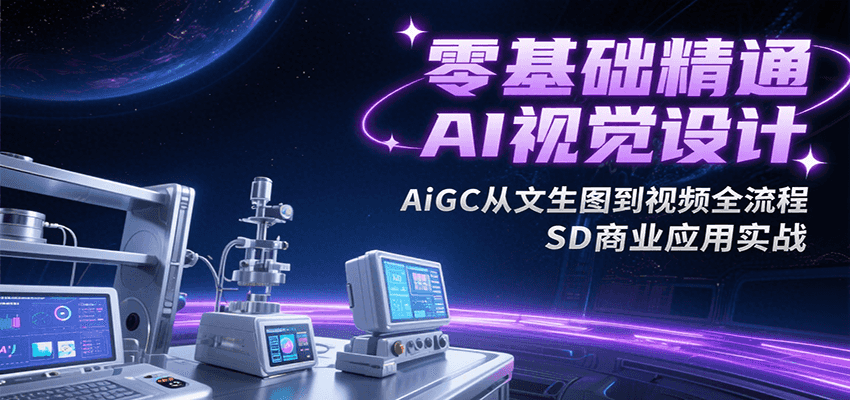 零基础精通AI视觉设计，AiGC从文生图到视频全流程，SD商业应用实战-悟空知识星球