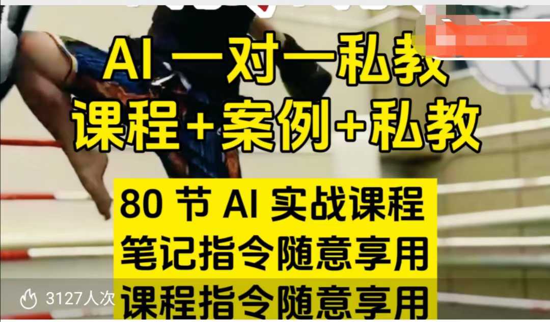 AI指令实战课，课程+案例，80节AI实战课程，笔记指令随意享用，课程指令随意享用（更新7月）-悟空知识星球