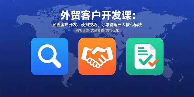 （15793期）外贸客户开发课：涵盖客户开发、谈判技巧、订单管理三大核心模块-悟空知识星球